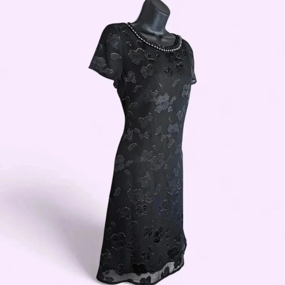 Wanko Black Floral Sheath Dress - Picture 2 of 6